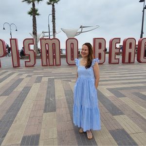 Gal Meets Glam Jasmine Striped Bow Dress